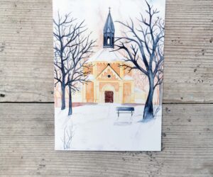 Pohlednice - Zasněžená kaple sv. Rocha